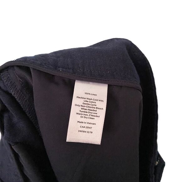 Talbots 100% Linen Wide Leg Crop Pants in Size 6P - Picture 10 of 11